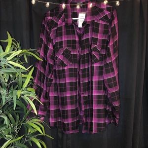 Torrid plaid top